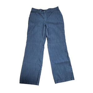 Lee regular fit trouser mid rise flex motion in gray with pockets, size 6